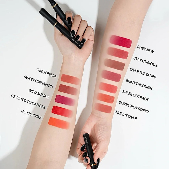 MAC Cosmetics Gingerella Powder Kiss Velvet Blur Moisturizing Matte Lipstick - Picture 3 of 3